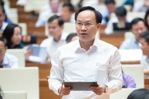 Đại biểu Phạm Văn Thịnh (Bắc Giang) tham gia thảo luận. 