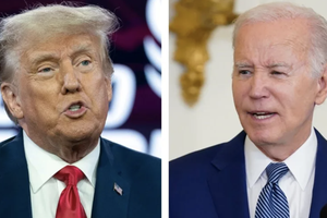 Ông Trump đang dẫn trước Tổng thống đương nhiệm Biden ở nhiều lĩnh vực đánh giá trong cuộc thăm dò mới nhất. Ảnh: Getty Images 