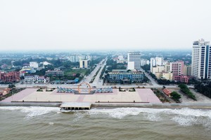 Thị xã Cửa Lò, một trong những khu vực thuộc Hành lang kinh tế ven biển phía Đông của tỉnh Nghệ An.