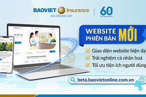 Website mới phiên bản beta của Bảo hiểm Bảo Việt mang lại các tiện ích, giá trị đột phá tới khách hàng