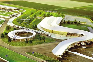 Phối cảnh một dự án trạm dừng nghỉ trên tuyến cao tốc Bắc - Nam phía Đông