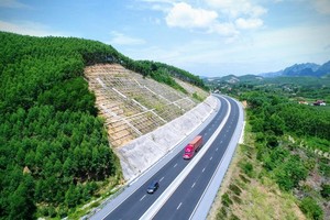 Một đoạn cao tốc Bắc Giang - Lạng Sơn.