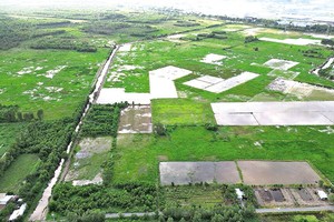 Một phần đã giải phóng mặt bằng của Dự án Khu đô thị Đại học quốc tế Berjaya tại huyện Hóc Môn, TP.HCM. Ảnh: Báo Lao động