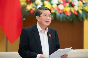 Phó chủ tịch Quốc hội Nguyễn Đức Hải điều hành phiên thảo luận.