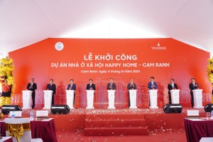Công ty Cổ phần Vinhomes khởi công dự án Nhà ở xã hội 3.800 tỷ đồng ở Khánh Hòa.