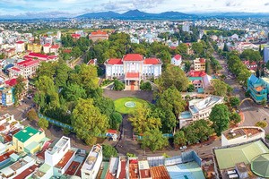 Một góc TP. Pleiku (tỉnh Gia Lai)