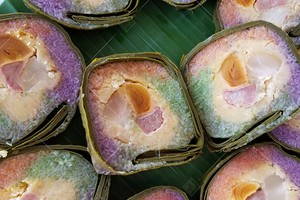 Bánh tét Ba Màu của hộ kinh doanh Mai Hoàng Lý được công nhận là sản phẩm OCOP đạt 4 sao.