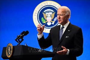Tổng thống Mỹ Joe Biden phát biểu với báo giới tại Nhà Trắng, ngày 25/1/2021. Ảnh tư liệu: AFP/TTXVN