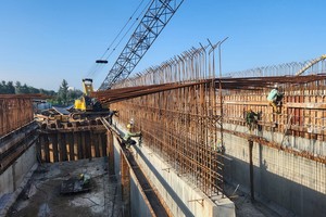 Thi công cầu Nhật Lệ 3.