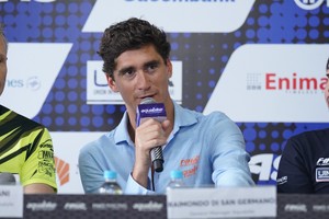 Ông Raimondo di San Germano, CEO của Aquabike Promotion phát biểu tại buổi họp báo. Ảnh BTC. 