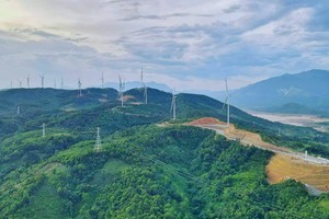 Một dự án điện gió tại Hướng Hoá Quảng Trị.