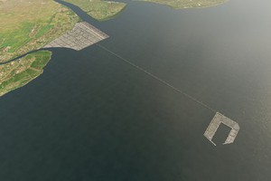 Phác thảo bến cảng Trần Đề - Sóc Trăng.