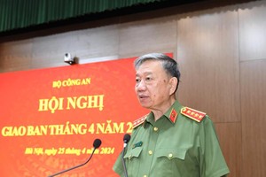 Đại tướng Tô Lâm, Bộ trưởng Bộ Công an. Ảnh: Bộ Công an.