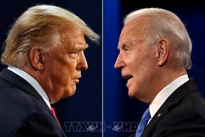Cựu Tổng thống Mỹ Donald Trump (trái) và Tổng thống Joe Biden. Ảnh: AFP/ TTXVN