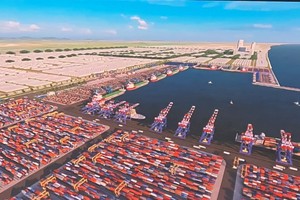 Phối cảnh Dự án Khu bến cảng Mỹ Thuỷ.