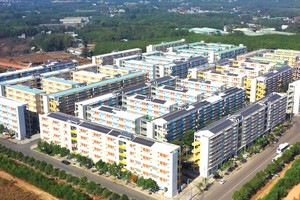 Dự án nhà ở xã hội Becamex Định Hòa ở Bình Dương. Ảnh: Trọng Tín 