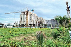 Công trình xây dựng của Công ty Allgreen - Vượng Thành - Trùng Dương. Ảnh: Gia Huy