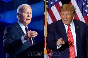 Đương kim Tổng thống Mỹ Joe Biden (trái) và cựu Tổng thống Donald Trump. Ảnh: AFP/TTXVN