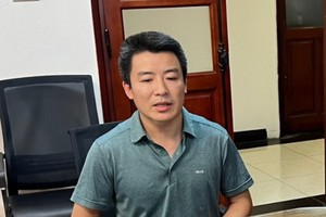 Thân Văn Thoại được xác định cầm đầu đường dây lừa đảo thông qua đồng tiền ảo Cashback Pro. Ảnh: Công an Hà Nội