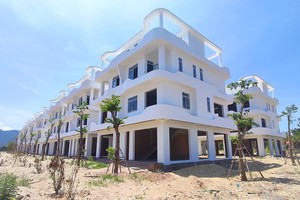 Một dự án nhà ở đang dần hoàn thiện trên địa bàn huyện Ninh Hải, tỉnh Ninh Thuận.