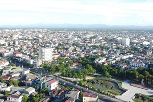 Một góc thành phố Đông Hà, tỉnh Quảng Trị