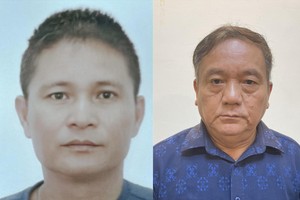 Bị can Nguyễn Hồng Sơn (ảnh trái) và Trần Văn Tuynh.