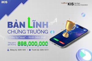 Chứng khoán KIS trao thưởng gần 1 tỷ đồng với cuộc thi “Bản lĩnh Chứng trường”