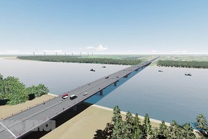 Phối cảnh dự án cầu Ba Lai 8. Ảnh: Baodongkhoi.vn 