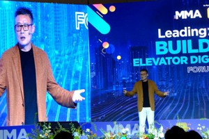 Ông Guo Zhi Feng, Chủ tịch kiêm Tổng giám đốc Chicilon Media chia sẻ tại sự kiện.