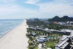 Thành phố Đà Nẵng đã đầu tư nhiều dự án thu gom nước thải ven biển. Ảnh H.A