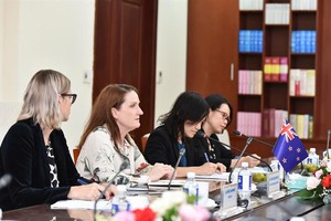 Bà Caroline Beresford, Đại sứ New Zealand tại Việt Nam vừa có cuộc làm việc với Bộ GD&ĐT Việt Nam. 