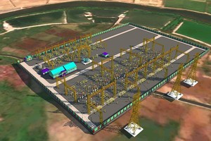 Trạm biến áp 220kV Nam Cấm được đặt tại xóm 1, xã Nghi Hoa, huyện Nghi Lộc.