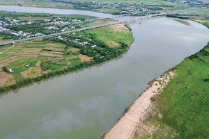 Khu vực mỏ cát ĐB2B vừa được đấu giá ở Quảng Nam với mức trúng đấu giá là 370 tỷ đồng (Ảnh: Viết Niệm)