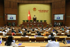 Phiên họp sáng 11/11 của Quốc hội. 