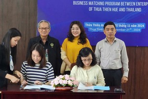 Ký kết biên bản ghi nhớ hợp tác tiêu thụ sản phẩm giữa doanh nghiệp tỉnh Thừa Thiên Huế và doanh nghiệp Thái Lan