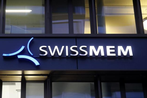 Logo của Swissmem ở Zurich. Ảnh: Reuters