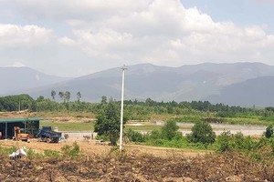 Hiện trạng khu vực Dự án Nhà máy Xử lý rác thải sinh hoạt huyện Quảng Trạch và thị xã Ba Đồn. 