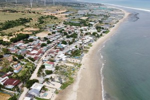 Khu vực được quy hoạch triển khai Dự án Nhà máy điện hạt nhân Ninh Thuận. Ảnh: H.L 