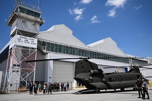 Một chiếc trực thăng vận tải CH47-F "Chinook" tại cơ sở của Boeing, Philadelphia, Mỹ. Ảnh: RT