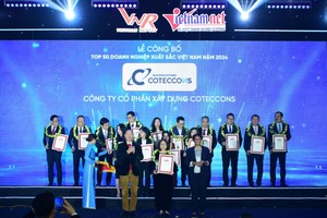 Coteccons (CTD) vinh dự đón nhận danh hiệu “VNR top 50 Vietnam The Best 2024” 7 lần liên tiếp