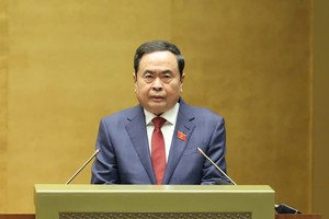 Chủ tịch Quốc hội Trần Thanh Mẫn phát biểu khai mạc - Ảnh Duy Linh. 