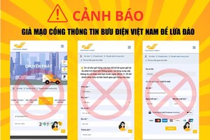 Vietnam Post cảnh báo mạo danh website.