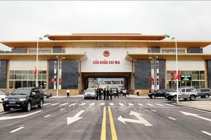 Cửa khẩu Chi Ma. (Ảnh tư liệu: TTXVN)