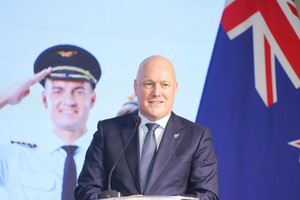 Thủ tướng New Zealand Christopher Luxon phát biểu tại sự kiện