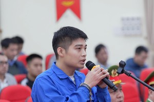 Bị cáo Phạm Ngọc Tuấn khai báo tại tòa.