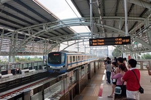 Hiện nay, TP.HCM mới chỉ có tuyến metro Bến Thành - Suối Tiên đưa vào khai thác - Ảnh: Anh Quân