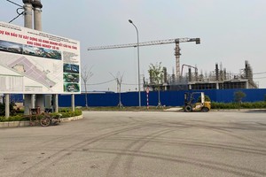 Các nhà đầu tư thứ cấp đang triển khai đầu tư xây dựng trong khu công nghiệp số 5 trên địa bàn tỉnh Hưng Yên. 