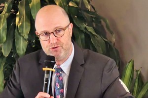 Ông Adam Sitkoff, Giám đốc điều hành AmCham thông tin về tác động của mức thuế 46% mà Chính quyền Mỹ áp lên hàng hóa Việt Nam, chiều 3/4/2025.