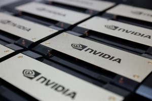 Siêu máy tính của Tập đoàn Nvidia tại triển lãm công nghệ Foxconn ở Đài Loan (Trung Quốc). Ảnh: REUTERS/TTXVN