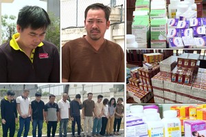 Đường dây sản xuất nhiều loại thuốc giả quy mô lớn vừa bị triệt phá.